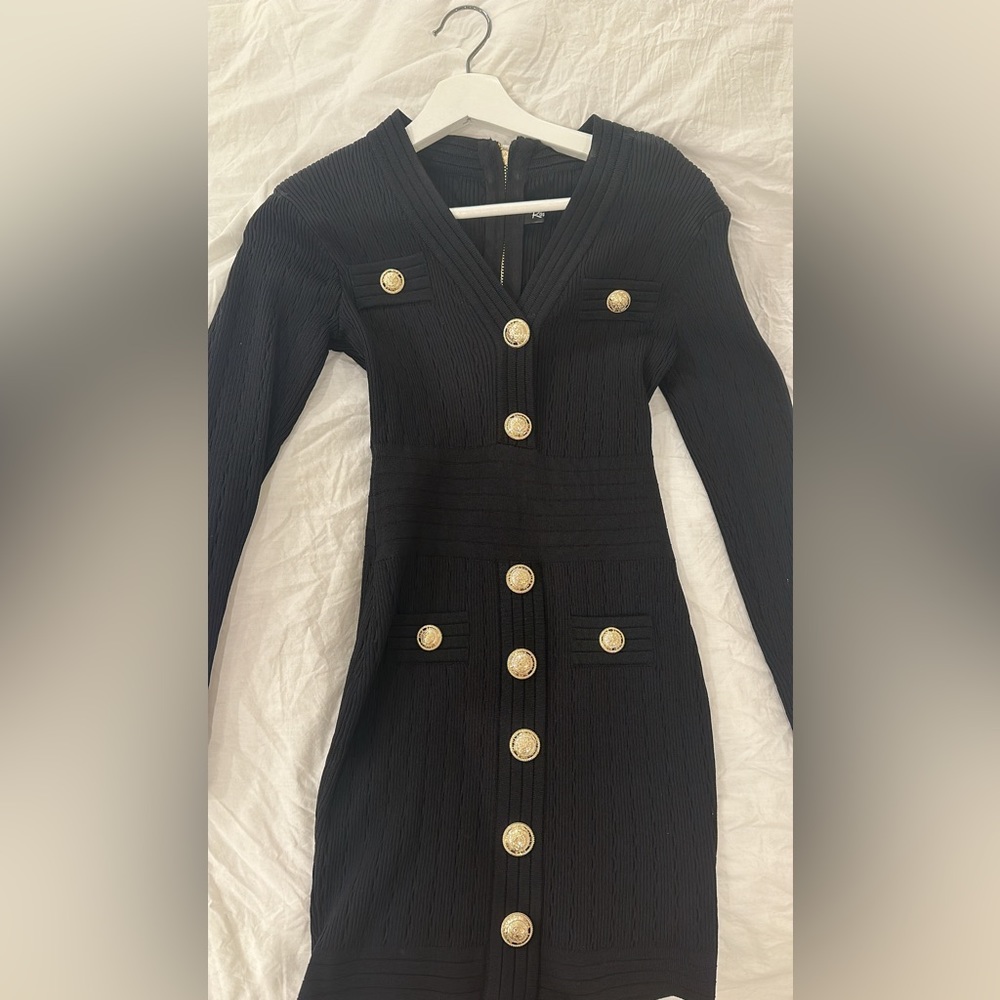 Black mini dress